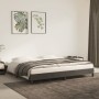 Estructura cama sin colchón terciopelo gris oscuro 200x200 cm
