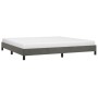 Estructura cama sin colchón terciopelo gris oscuro 200x200 cm