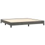 Estructura cama sin colchón terciopelo gris oscuro 200x200 cm