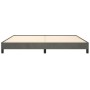 Estructura cama sin colchón terciopelo gris oscuro 200x200 cm