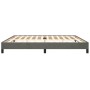 Estructura cama sin colchón terciopelo gris oscuro 200x200 cm