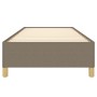 Estructura de cama sin colchón tela gris taupe 100x200 cm