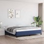 Cama sin colchón tela azul 200x200 cm