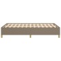 Estructura de cama sin colchón tela gris taupe 120x200 cm