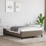Estructura de cama sin colchón tela gris taupe 120x200 cm