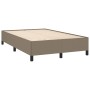Estructura de cama sin colchón tela gris taupe 120x200 cm