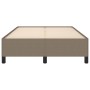 Estructura de cama sin colchón tela gris taupe 120x200 cm