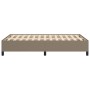 Estructura de cama sin colchón tela gris taupe 120x200 cm