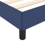 Cama sin colchón tela azul 160x200 cm