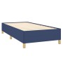 Estructura de cama sin colchón tela azul 100x200 cm