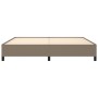 Cama sin colchón tela gris taupe 200x200 cm