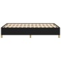 Estructura de cama sin colchón tela negro 120x200 cm