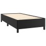Estructura de cama sin colchón cuero sintético negro 80x200 cm