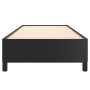 Estructura de cama sin colchón cuero sintético negro 80x200 cm