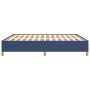 Cama sin colchón tela azul 160x200 cm