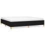 Cama sin colchón tela negro 200x200 cm