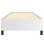 Estructura de cama sin colchón cuero sintético blanco 100x200cm