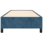 Estructura de cama sin colchón terciopelo azul oscuro 100x200cm