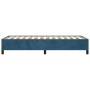 Estructura de cama sin colchón terciopelo azul oscuro 100x200cm
