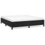 Estructura de cama sin colchón terciopelo negro 180x200 cm