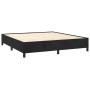 Estructura de cama sin colchón terciopelo negro 180x200 cm