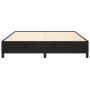 Estructura de cama sin colchón terciopelo negro 180x200 cm