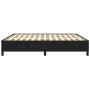 Estructura de cama sin colchón terciopelo negro 180x200 cm