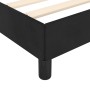 Estructura de cama sin colchón terciopelo negro 180x200 cm