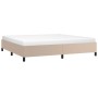 Estructura cama sin colchón cuero sintético capuchino 200x200cm