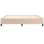 Estructura cama sin colchón cuero sintético capuchino 200x200cm