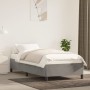 Estructura de cama sin colchón terciopelo gris claro 100x200 cm