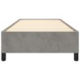 Estructura de cama sin colchón terciopelo gris claro 100x200 cm