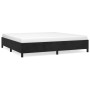 Estructura cama sin colchón terciopelo negro 200x200 cm
