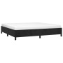 Estructura cama sin colchón terciopelo negro 200x200 cm