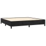 Estructura cama sin colchón terciopelo negro 200x200 cm