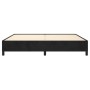 Estructura cama sin colchón terciopelo negro 200x200 cm