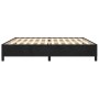 Estructura cama sin colchón terciopelo negro 200x200 cm