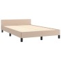Estructura cama con cabecero sin colchón cappuccino 120x200 cm