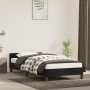 Cama con cabecero sin colchón terciopelo negro 80x200 cm