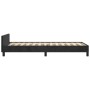 Cama con cabecero sin colchón terciopelo negro 80x200 cm