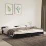 Estructura cama sin colchón terciopelo negro 200x200 cm