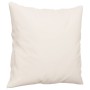 Cojines decorativos 2 uds tela microfibra beige 40x40 cm