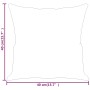 Cojines decorativos 2 uds tela microfibra beige 40x40 cm
