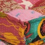 Puf modular con cojín de tela Patchwork