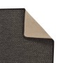 Alfombra de pasillo con aspecto sisal gris antracita 50x200 cm