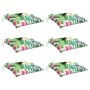 Cojines para silla 6 uds tela Oxford multicolor 50x50x7 cm