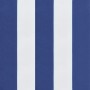 Cojines de silla 6 uds tela Oxford rayas azul blanco 50x50x7 cm