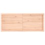 Estante de pared madera maciza roble sin tratar 120x50x(2-6) cm