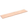Estante de pared madera maciza roble sin tratar 200x40x(2-4) cm