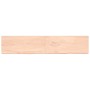 Estante de pared madera maciza roble sin tratar 200x40x(2-4) cm